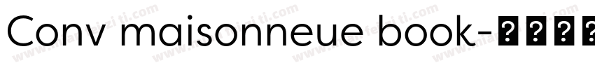 Conv maisonneue book字体转换